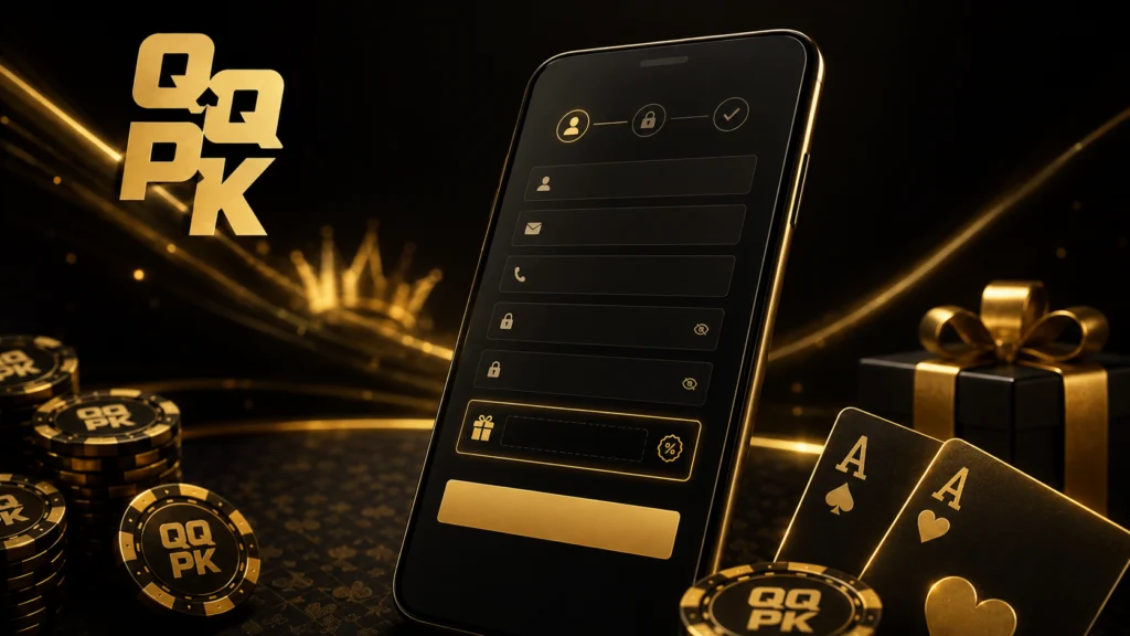 QQPK sign-up form promo code field