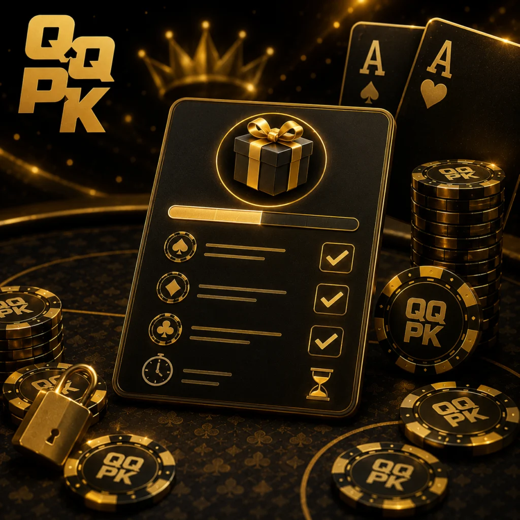 QQPK bonus tracking wagering progress